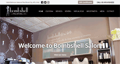 Desktop Screenshot of bombshellhairsalon.com